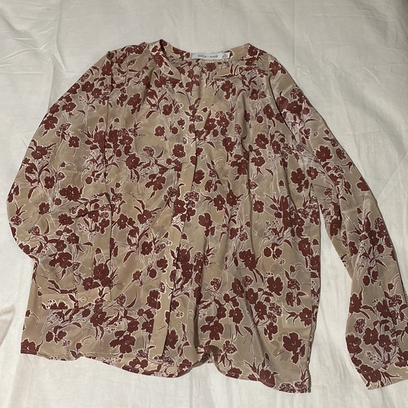 Bishop + Young  floral button front Eva blouse - Picture 1 of 3